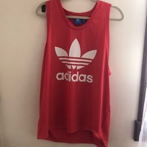 pink adidas tank top
